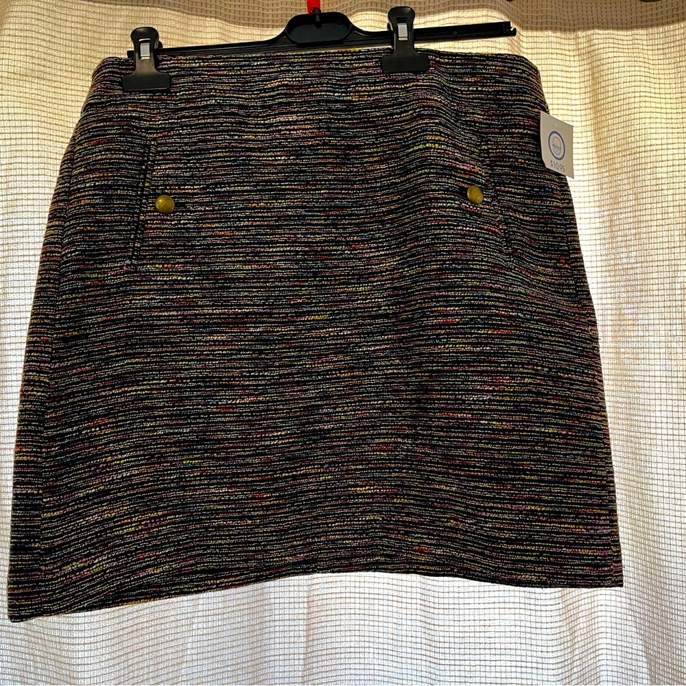Loft multicolor mini skirt - size 10